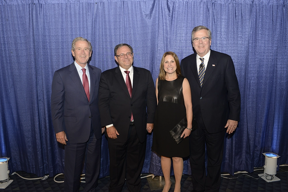 Stan and Roslyn Middleman with former President George W. Bush and former Florida Governor John Ellis "Jeb" Bush